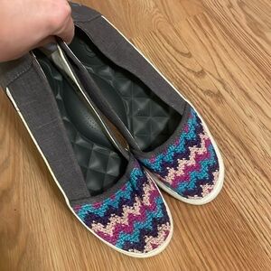 Reef flat textile shoes size 6.5